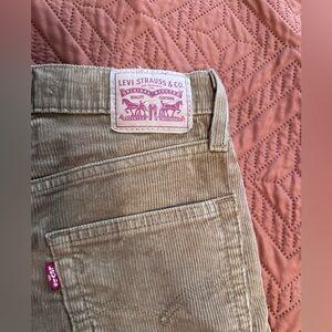 Levi corduroy tan jeans